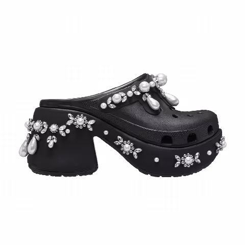 Simone Rocha x Crocs Siren Spiked Clog 'Black'