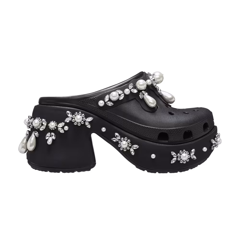 Simone Rocha x Crocs Siren Spiked Clog Black