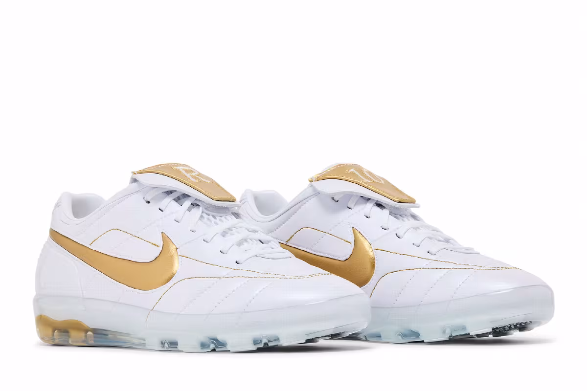 Nike Cryoshot Tiempo Legend R10 White Metallic Gold, view 9