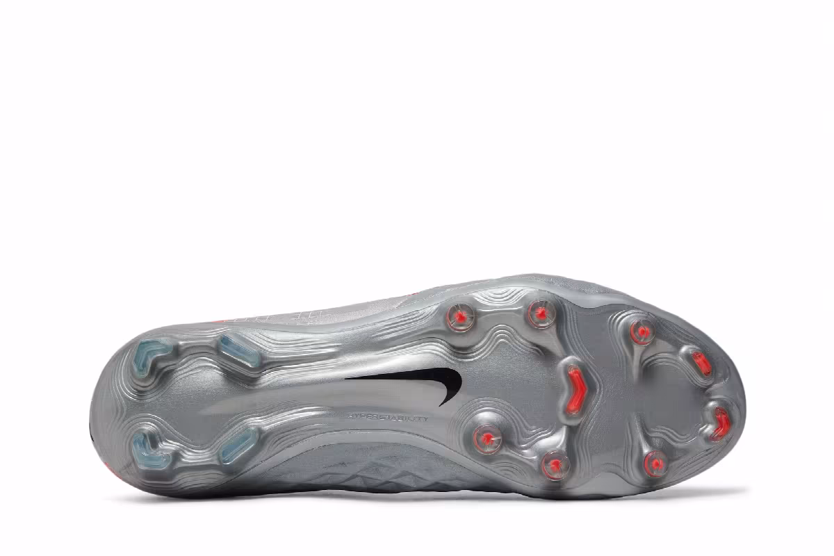 Nike Tiempo Legend 8 Elite FG Metallic Grey Crimson, view 5