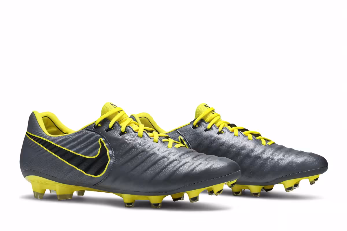 Nike Tiempo Legend 7 Elite FG Dark Grey Opti Yellow, view 9