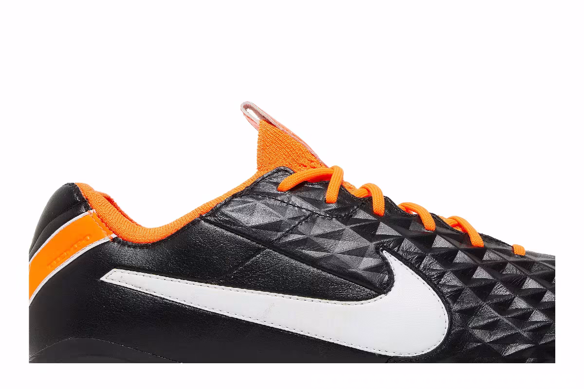 Nike Tiempo Legend 8 Elite FG Black Total Orange, view 3