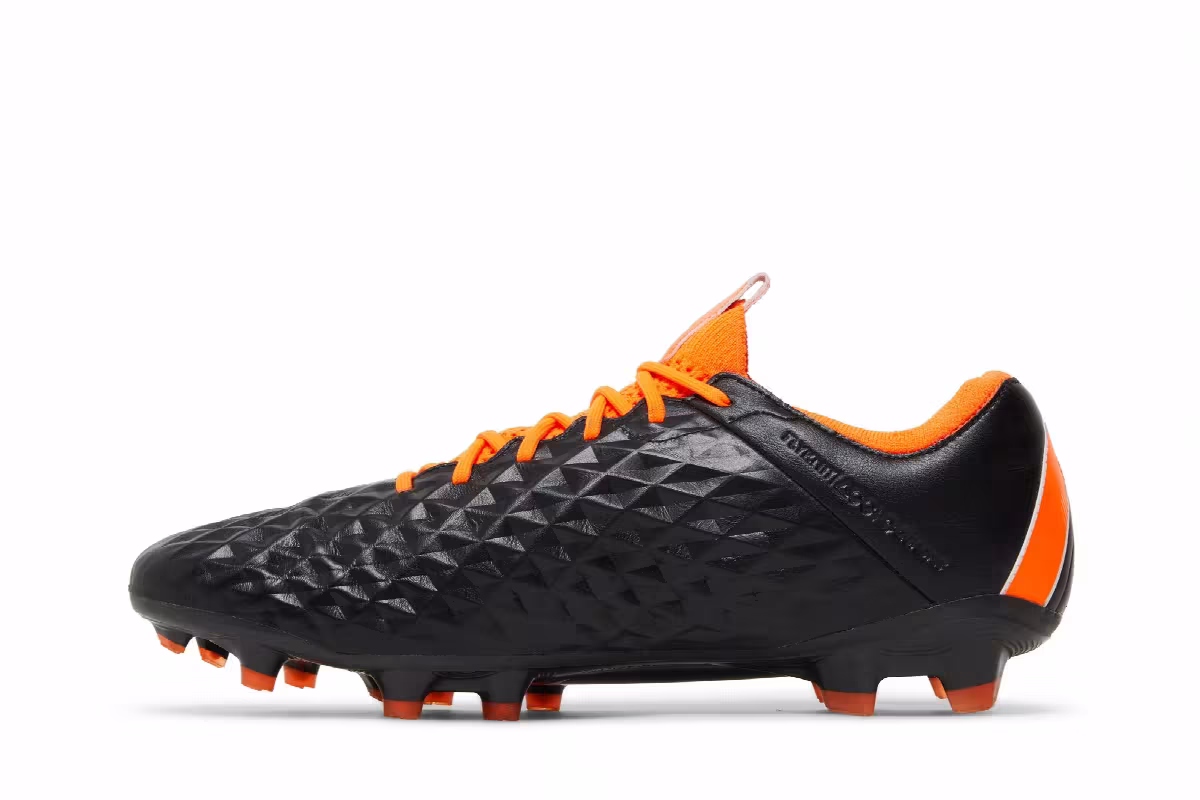 Nike Tiempo Legend 8 Elite FG Black Total Orange, view 4