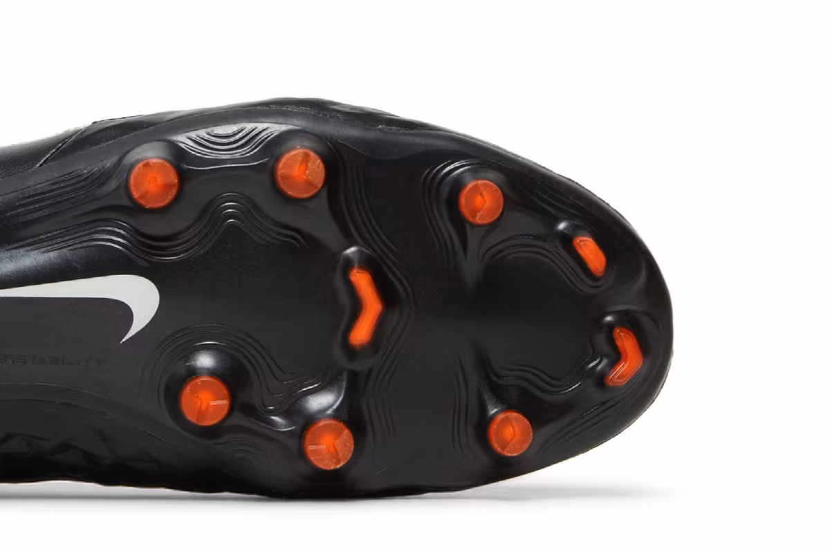 Nike Tiempo Legend 8 Elite FG Black Total Orange, view 6