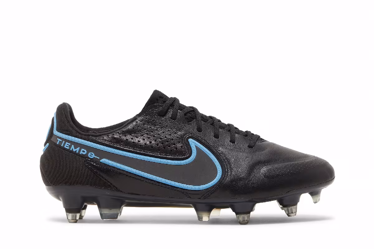 Nike Tiempo Legend 9 Elite SG Pro AC Black Blue Hero, view 2