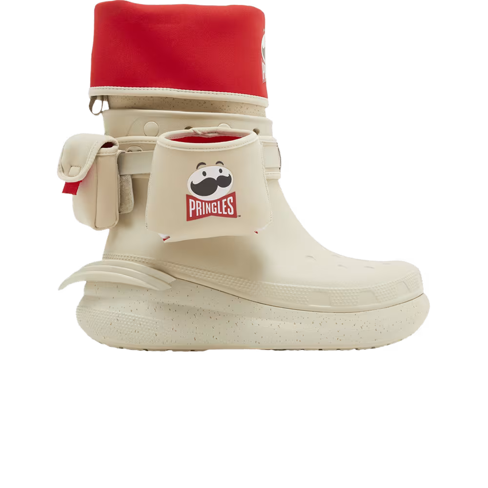 Pringles x Crocs Classic Crush Boot Bone