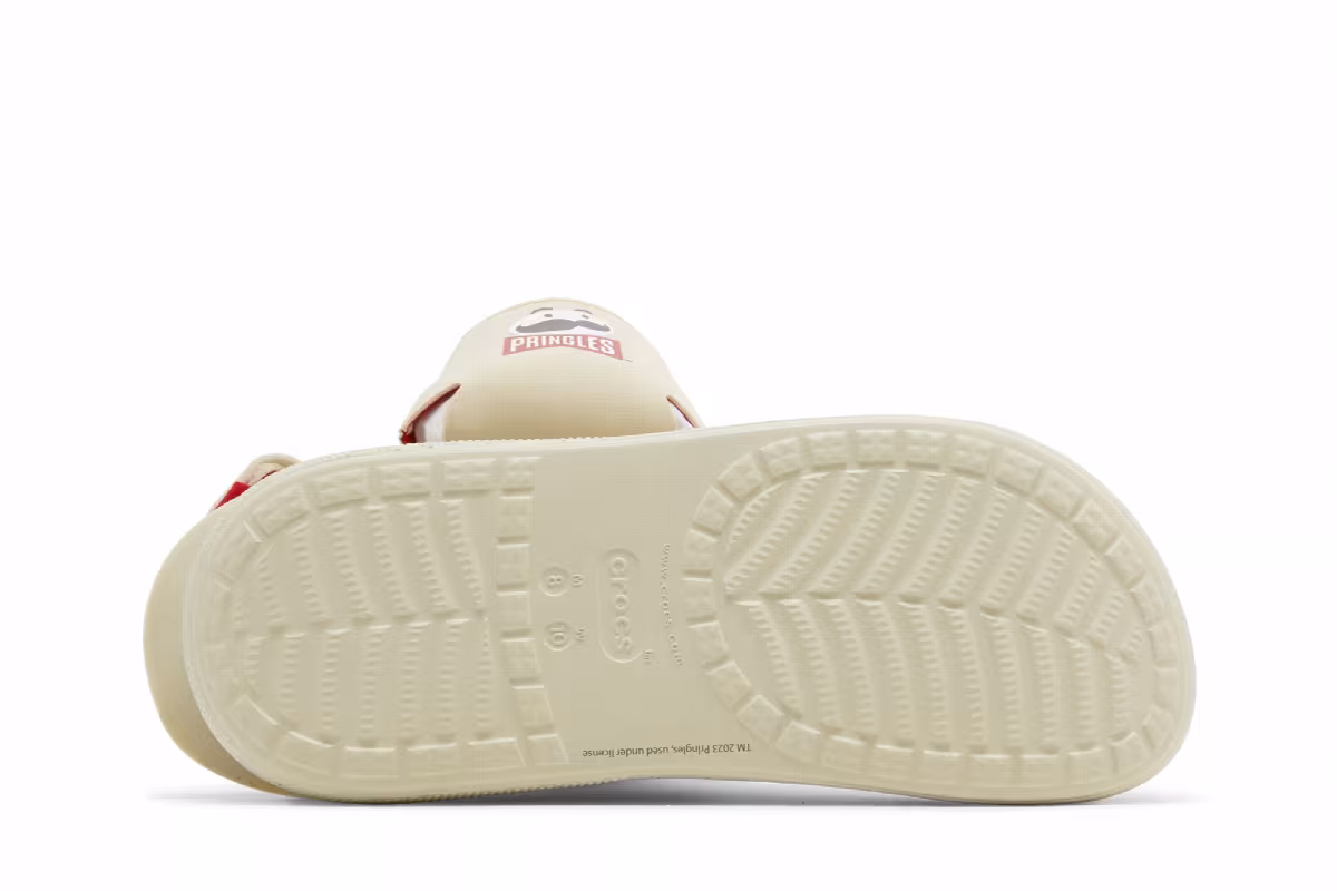 Pringles x Crocs Classic Crush Boot Bone, view 5