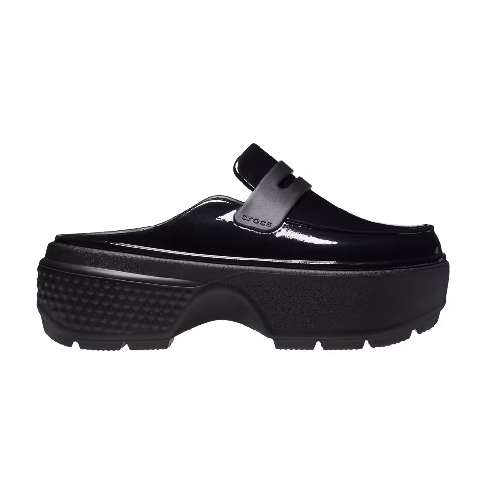 Crocs Stomp High Shine Loafer Black
