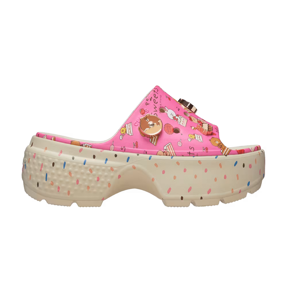 Line Friends x Crocs Stomp Slide Petit Sweets