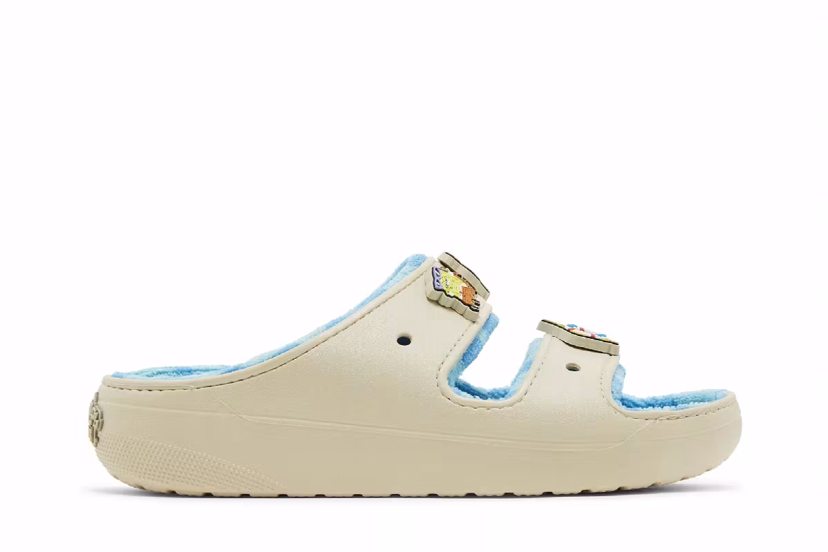 SpongeBob SquarePants x Crocs Classic Cozzzy Sandal Goo Lagoon, view 2