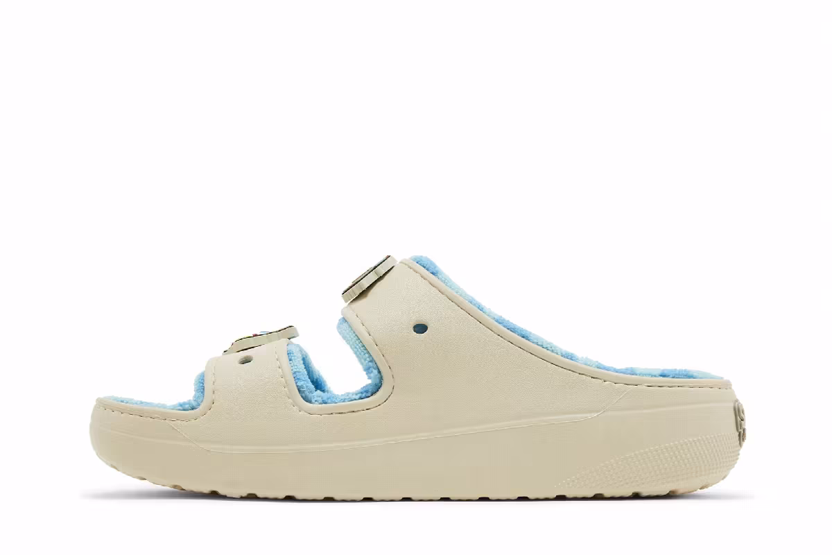 SpongeBob SquarePants x Crocs Classic Cozzzy Sandal Goo Lagoon, view 4
