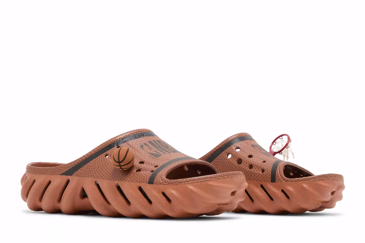 NBA x Crocs Echo Slide Sienna, view 9