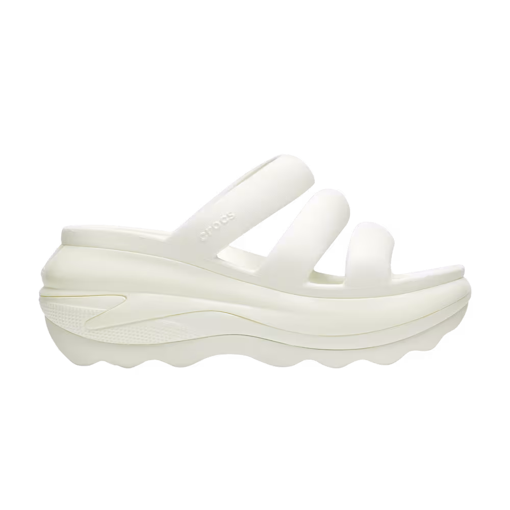 Crocs Women's Mega Crush Triple Strap Sandal Chalk