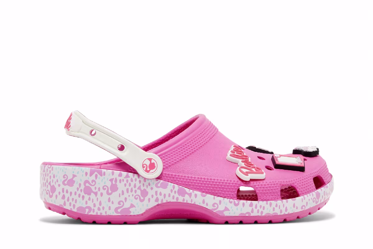 Barbie x Crocs Classic Clog Electric Pink, view 2