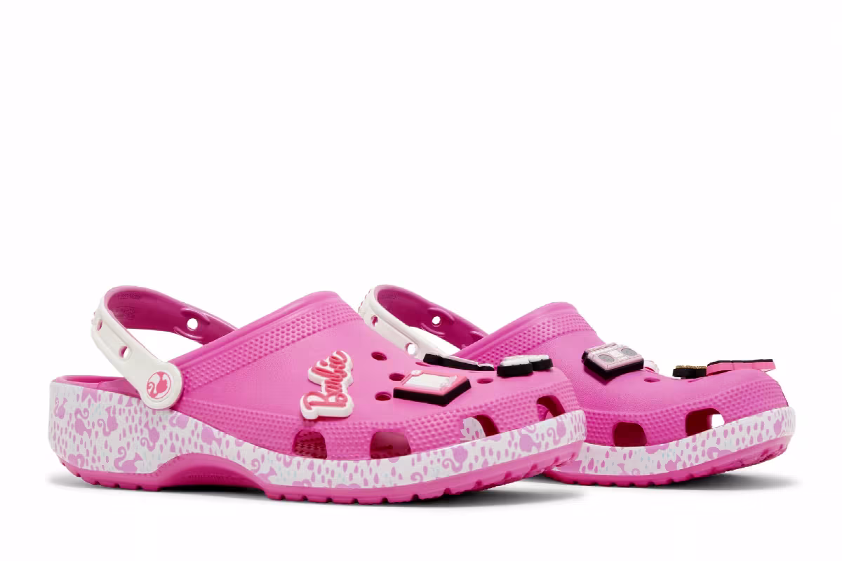 Barbie x Crocs Classic Clog Electric Pink, view 9