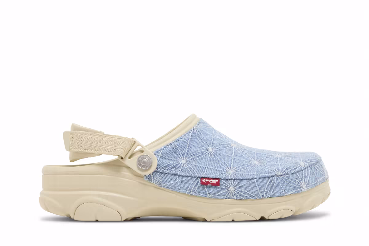 Levi's x Crocs Classic All-Terrain Clog Sashiko - Bone Blue, view 2