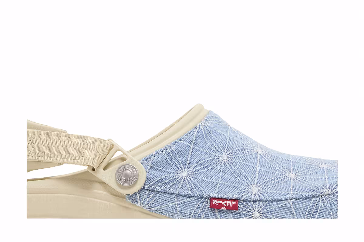 Levi's x Crocs Classic All-Terrain Clog Sashiko - Bone Blue, view 3