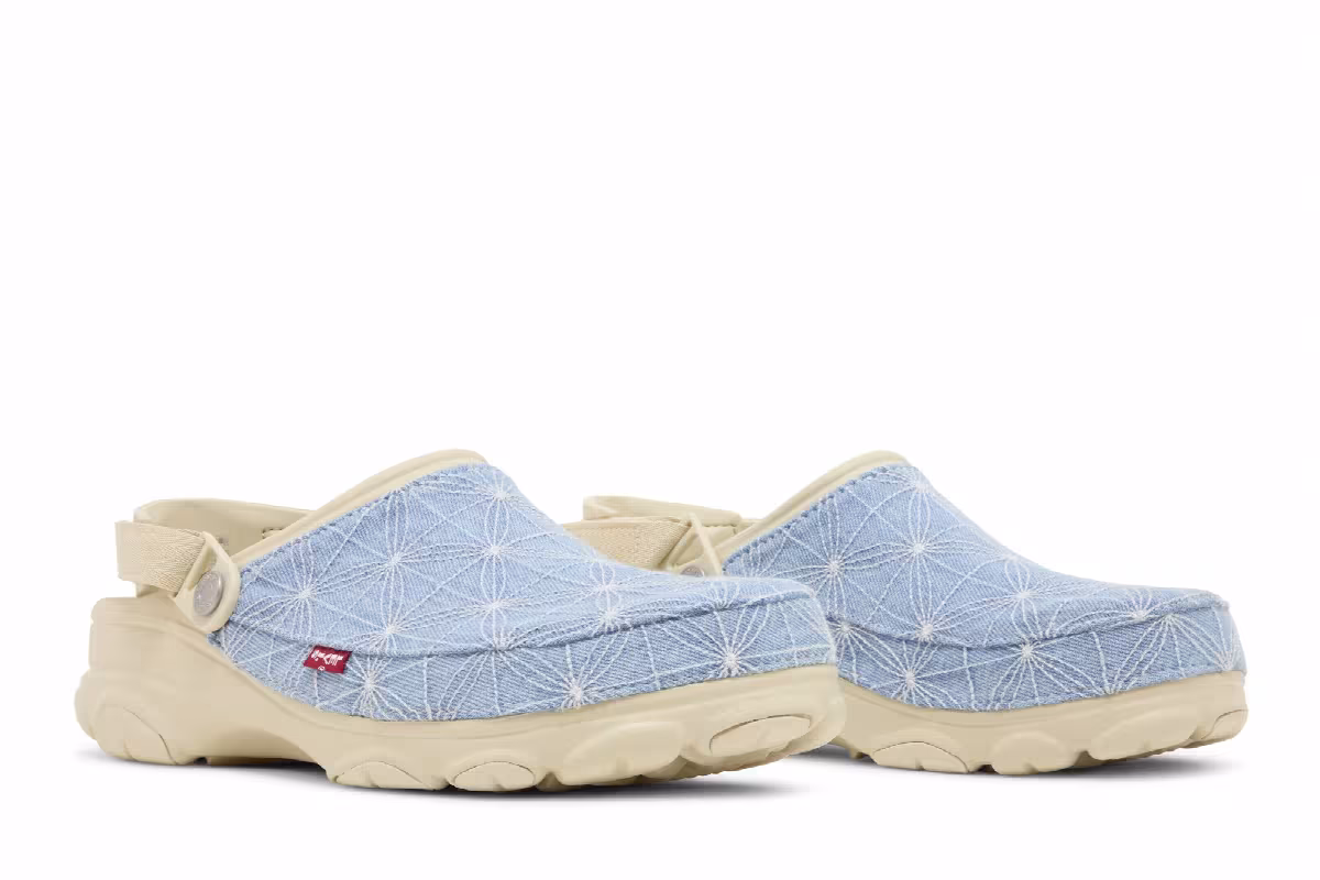 Levi's x Crocs Classic All-Terrain Clog Sashiko - Bone Blue, view 9