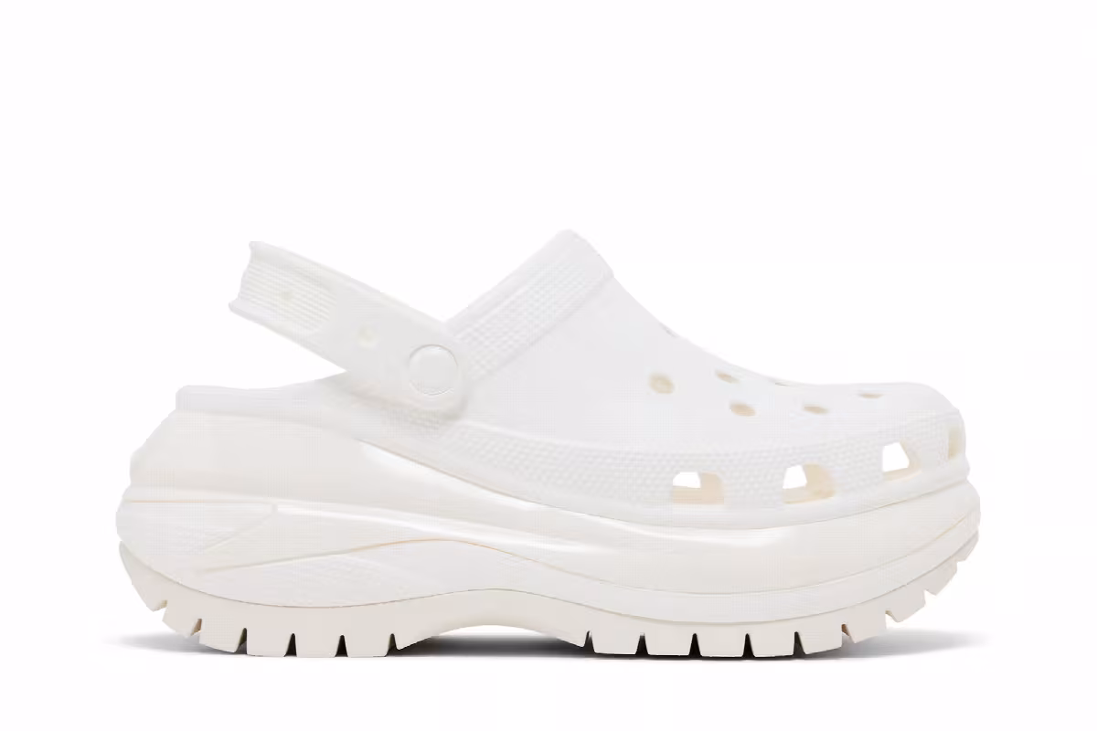 Crocs Mega Crush Clog White, view 2