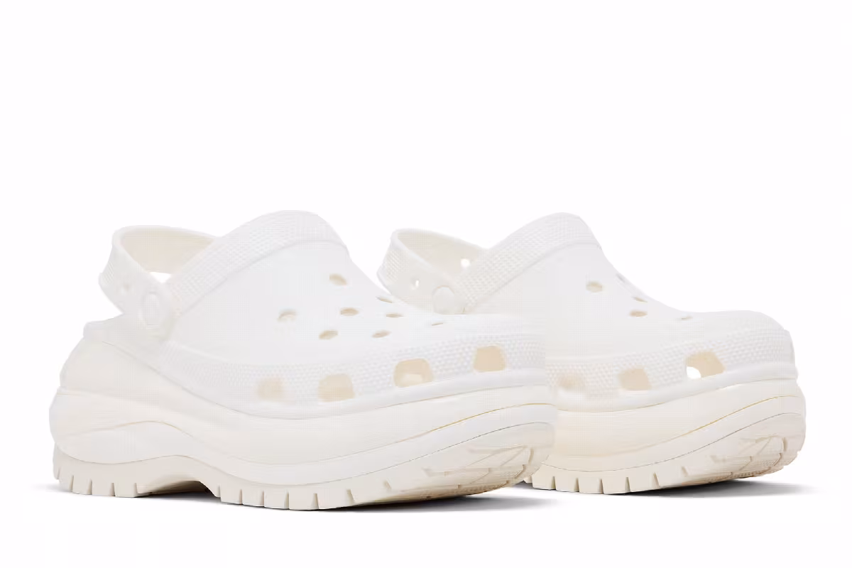 Crocs Mega Crush Clog White, view 9