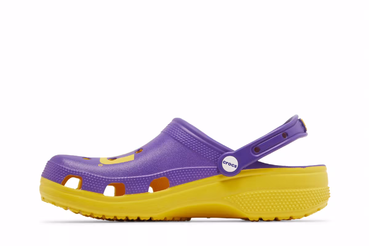 NCAA x Crocs Classic Clog LSU, view 4