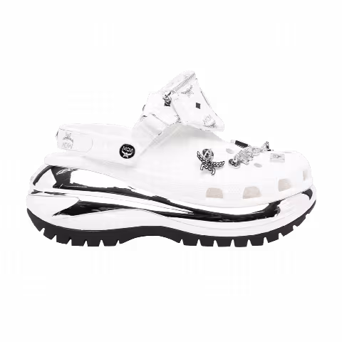 MCM x Crocs Mega Crush Clog 'Belt Bag Bracelet - White'