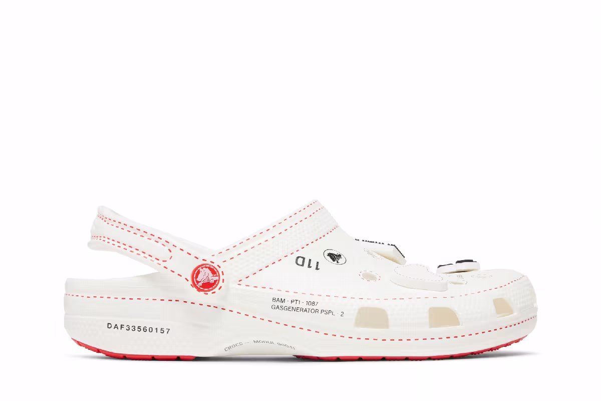 Kanghyuk x Crocs Classic Clog White, view 2