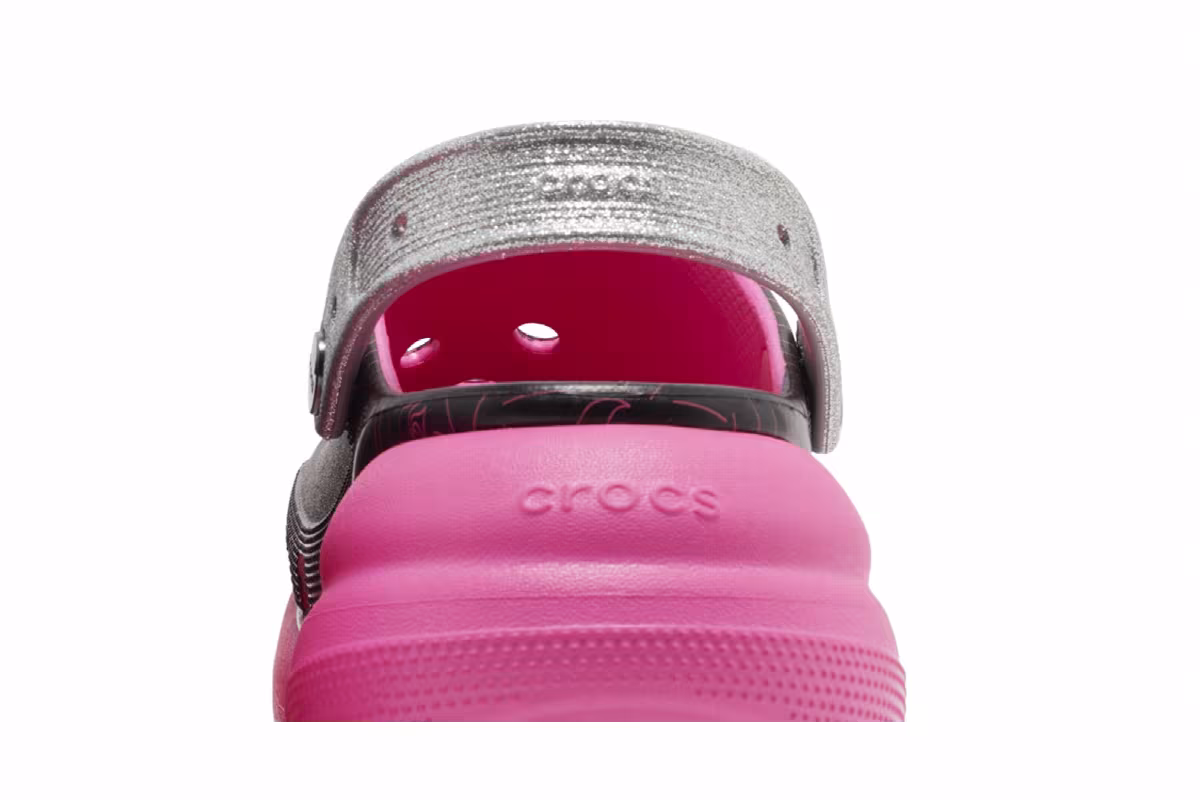 Barbie x Crocs Crush Clog Black Pink, view 8