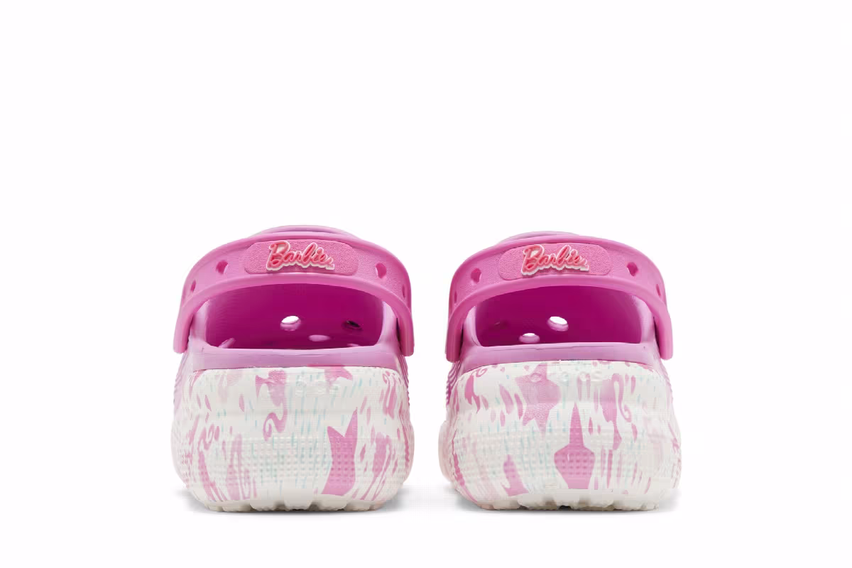 Barbie x Crocs Crush Clog Kids Taffy Pink, view 7