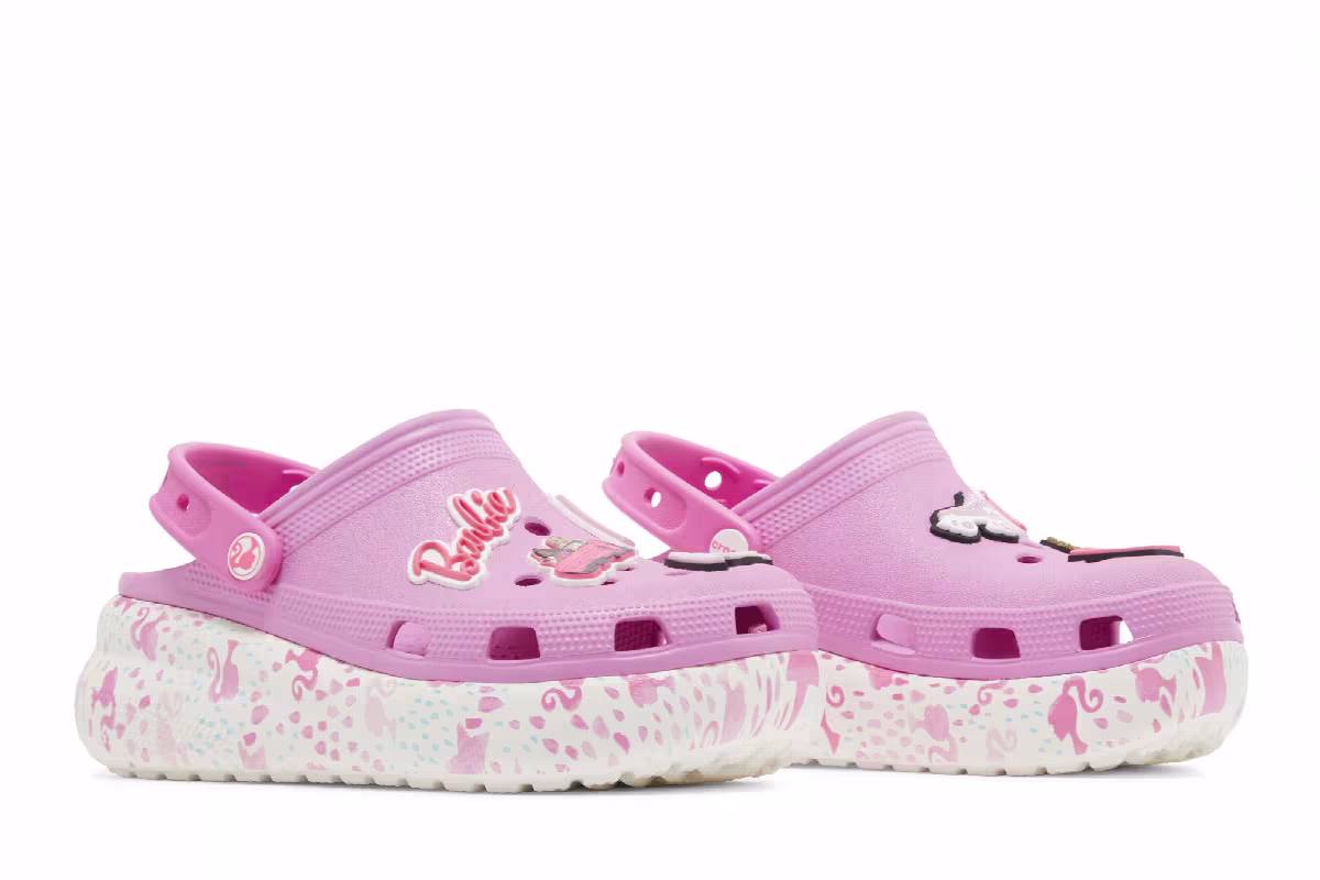 Barbie x Crocs Crush Clog Kids Taffy Pink, view 9