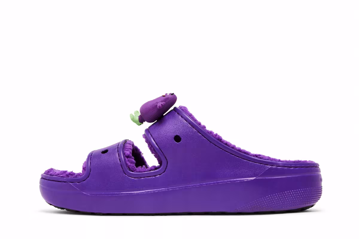 McDonald's x Crocs Classic Cozzzy Sandal Grimace, view 4
