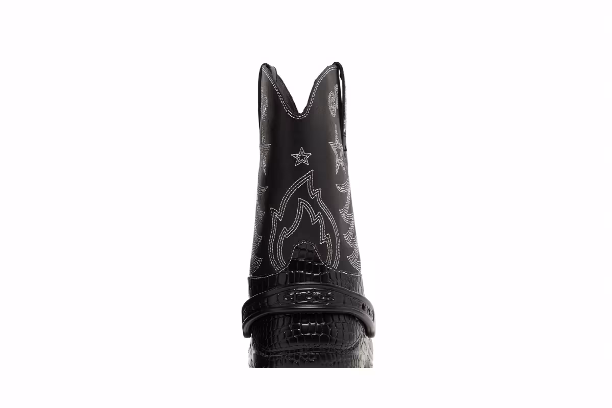Crocs Classic Cowboy Boot Black, view 8