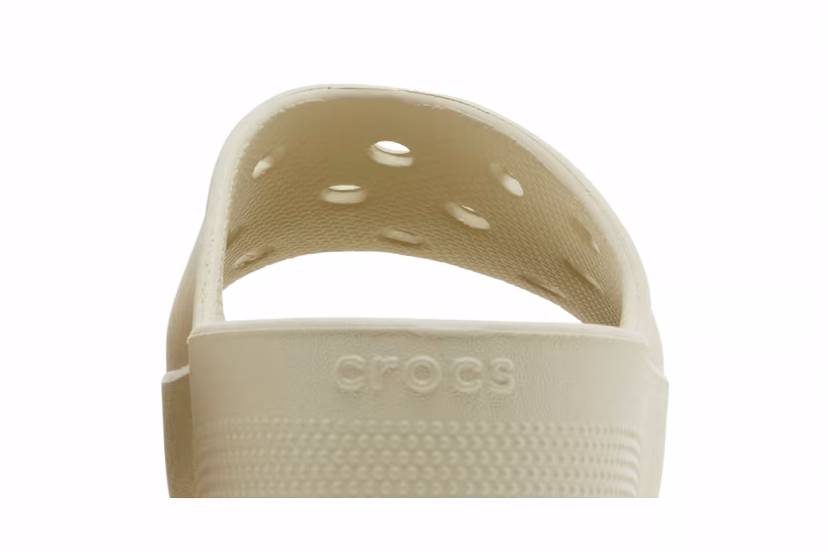 Crocs Women's Classic Platform Slide Bone, view 8