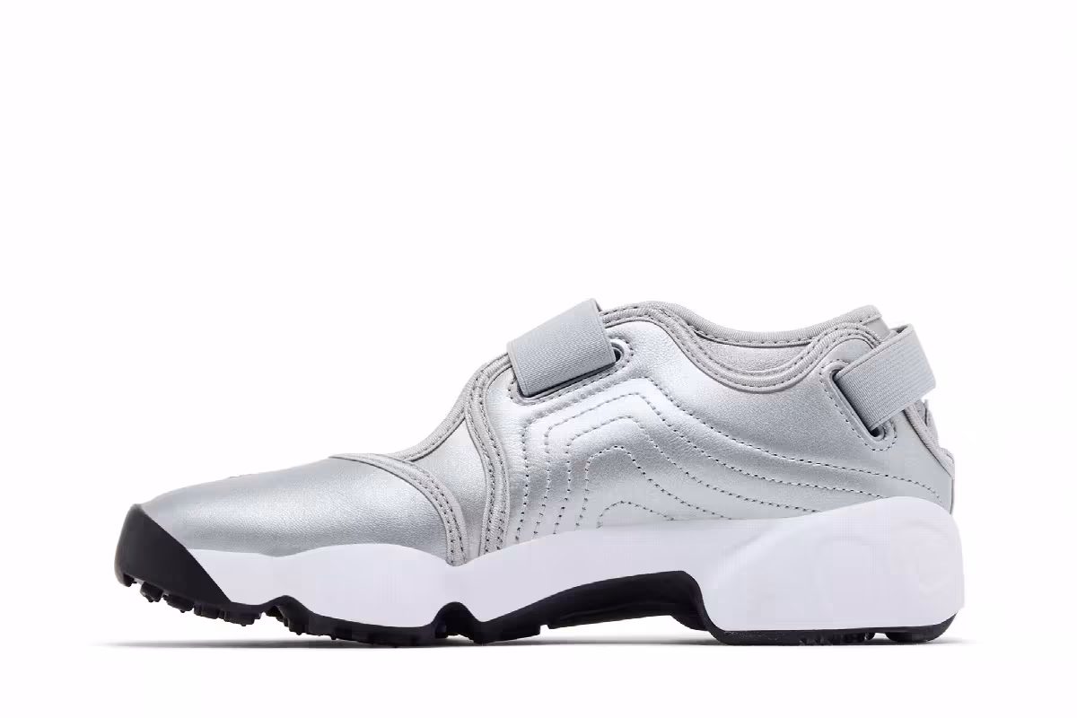 Nike Women's Air Rift Premium Metallic Silver Sail, view 4