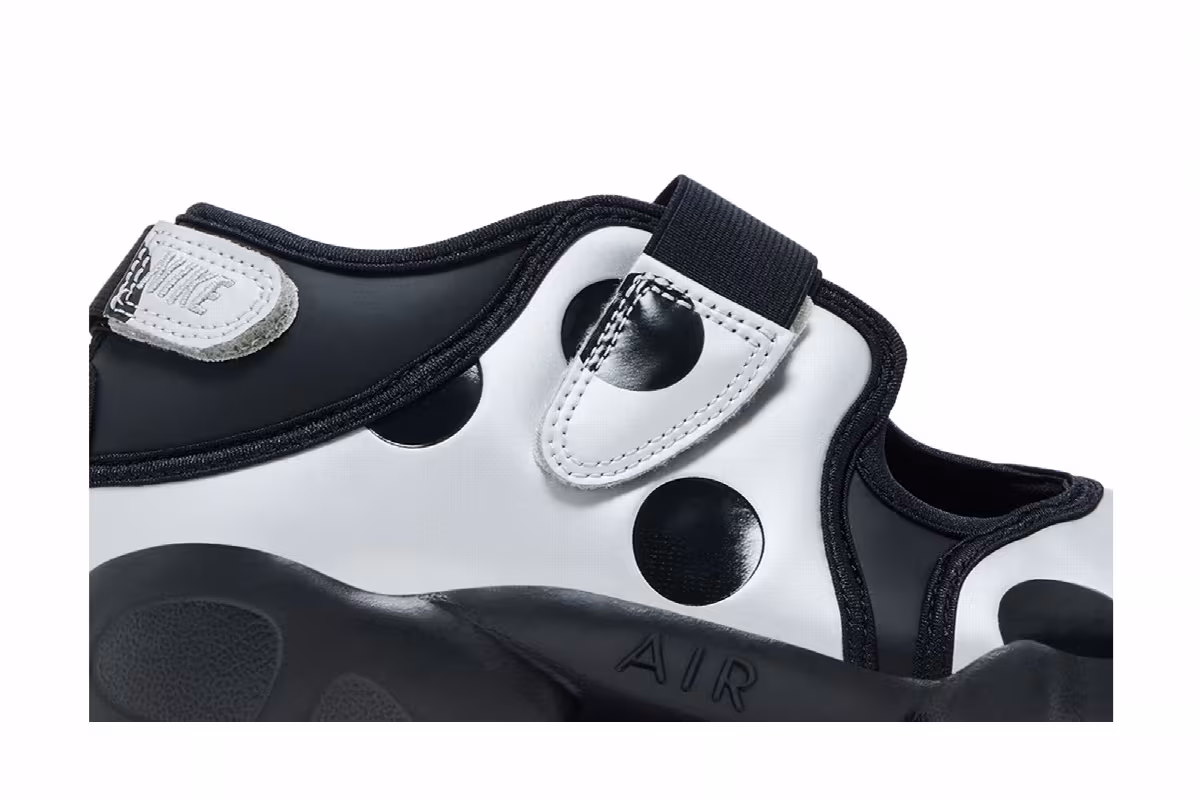 Nike Women's Air Rift Polka Dots Black Metallic Silver, view 3