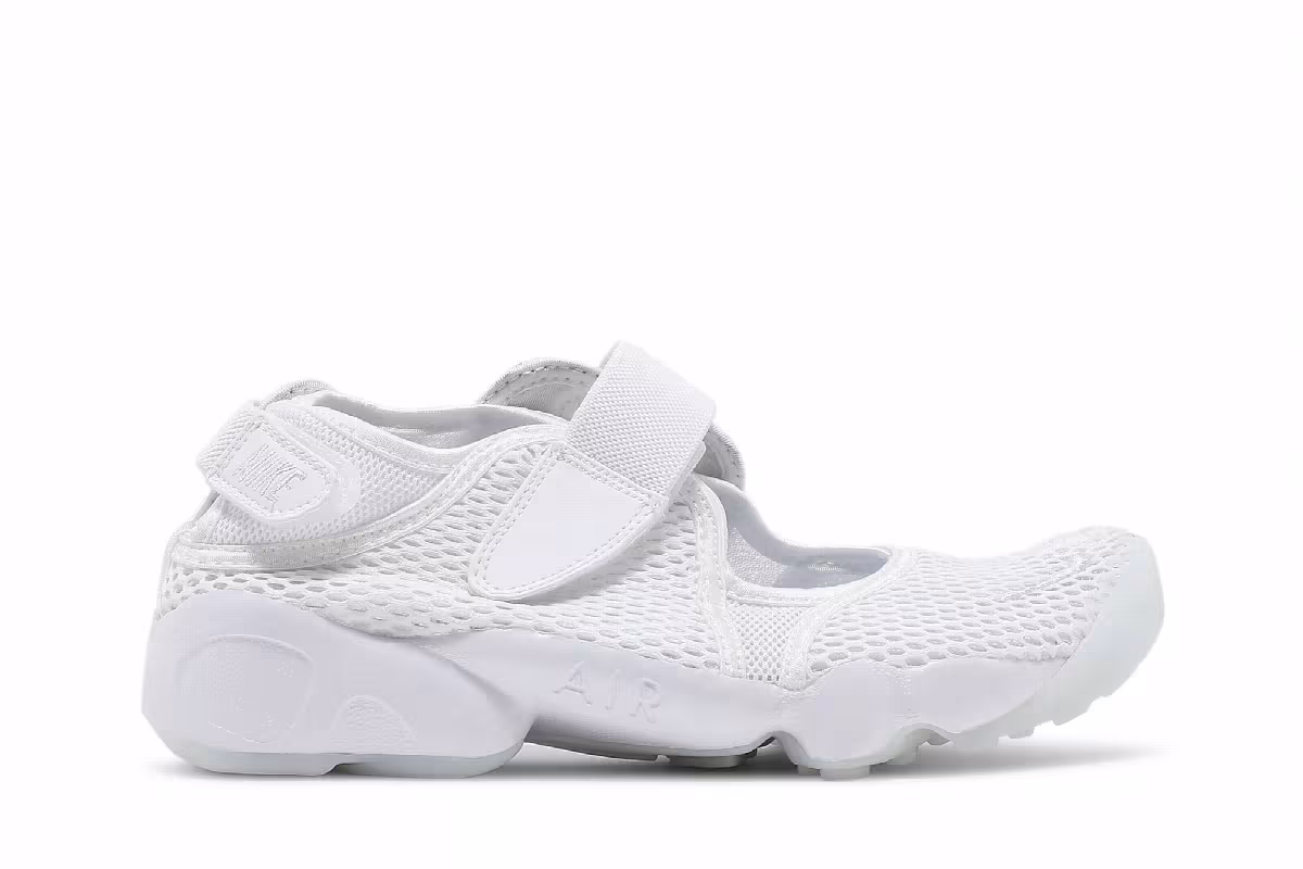 Nike Women's Air Rift Breathe Triple White, view 2