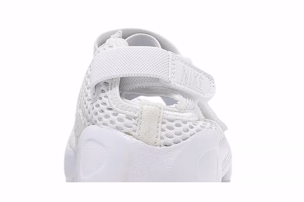 Nike Women's Air Rift Breathe Triple White, view 8