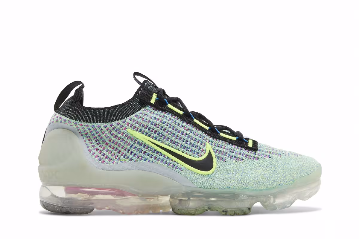 Nike Air VaporMax 2021 Flyknit Next Nature Volt Photo Blue, view 2
