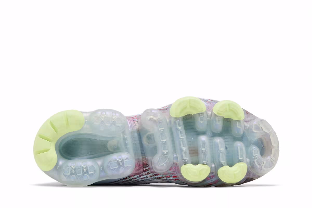 Nike Women's Air Vapormax Flyknit 3 Hydrogen Blue Volt, view 5
