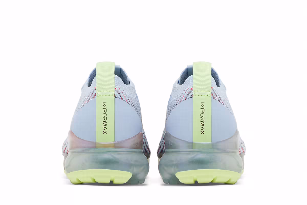 Nike Women's Air Vapormax Flyknit 3 Hydrogen Blue Volt, view 7