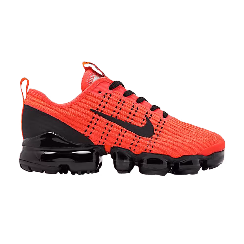 Nike Air VaporMax Flyknit 3 GS Flash Crimson Black
