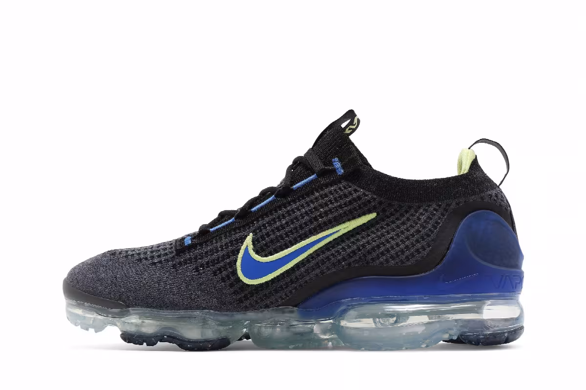 Nike Air Vapormax 2021 Flyknit Obsidian Light Lemon Twist, view 4