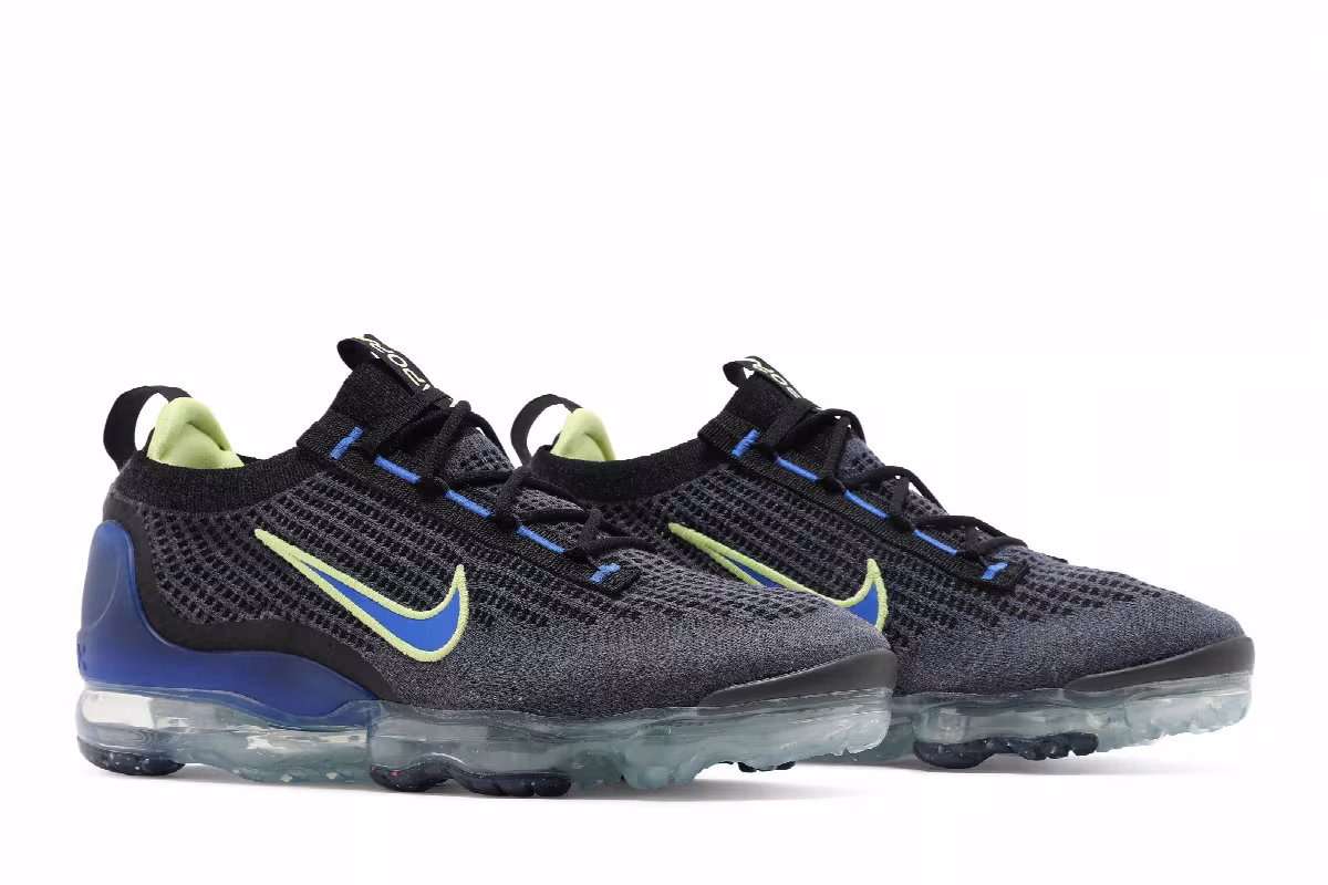Nike Air Vapormax 2021 Flyknit Obsidian Light Lemon Twist, view 9