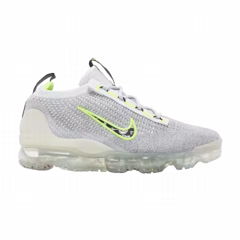 Nike Air VaporMax 2021 Flyknit GS 'Wolf Grey Volt'