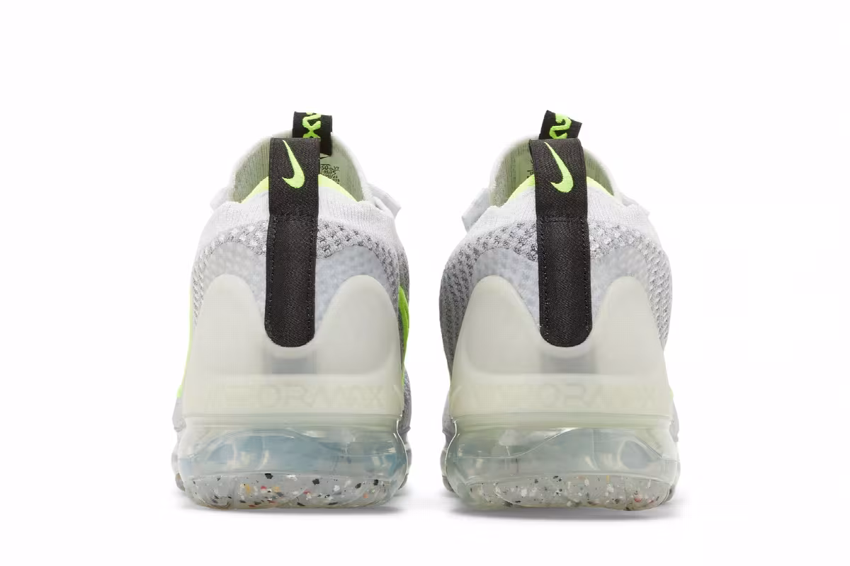 Nike Air VaporMax 2021 Flyknit GS Wolf Grey Volt, view 7