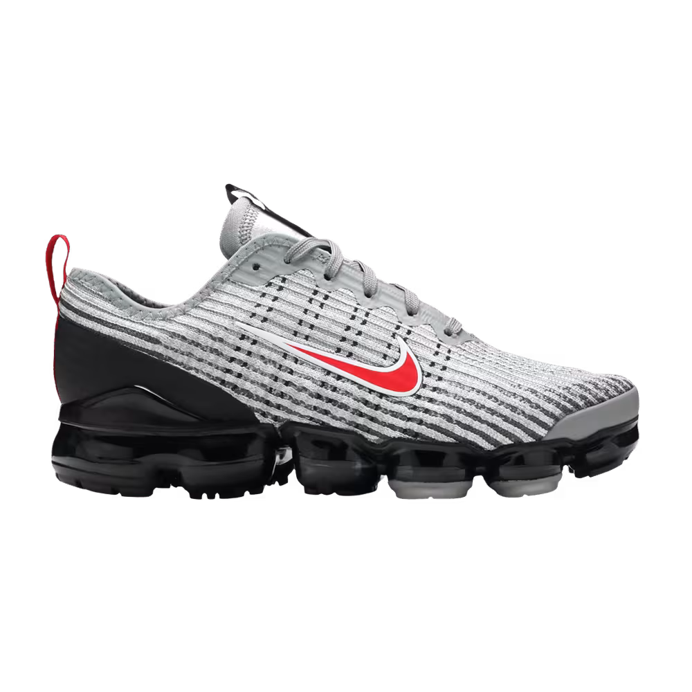Nike Air VaporMax Flyknit 3 GS Particle Grey University Red