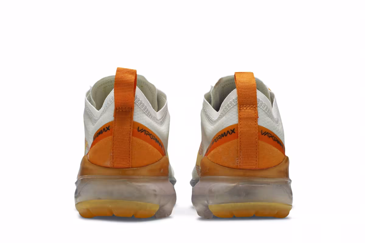 Nike Women's Air VaporMax 2019 White Orange, view 7
