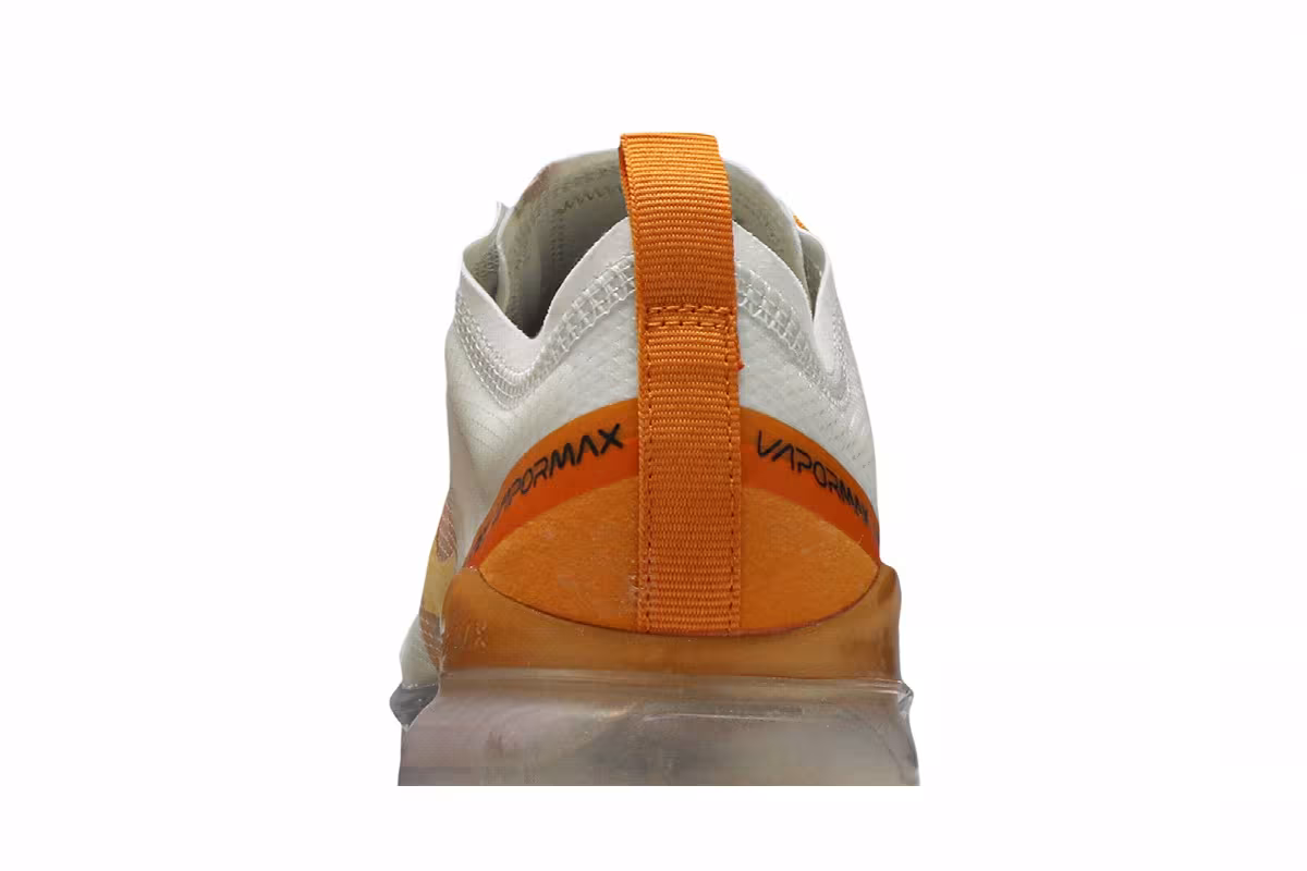 Nike Women's Air VaporMax 2019 White Orange, view 8