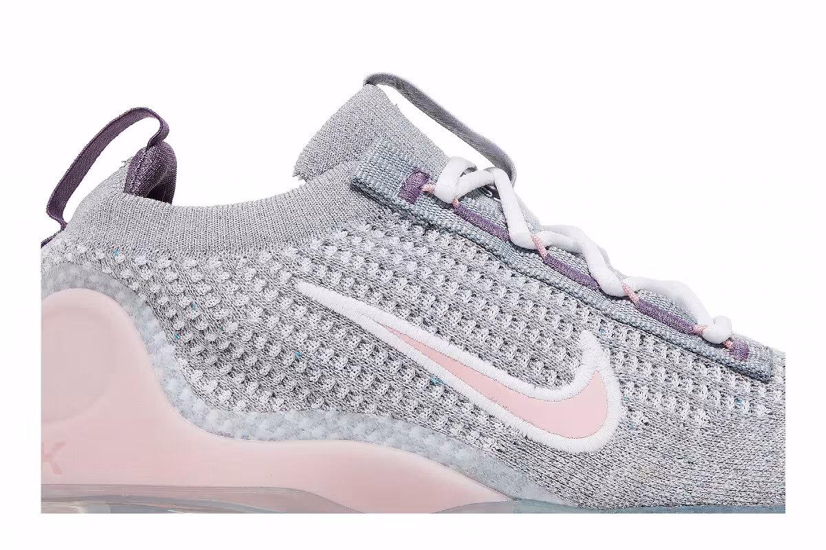 Nike Air VaporMax 2021 Flyknit GS Wolf Grey Pink Glaze, view 3