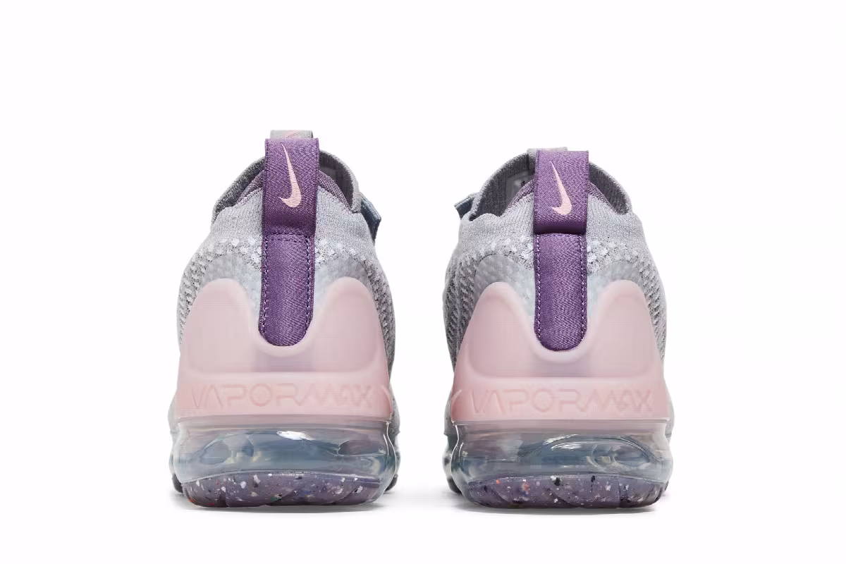 Nike Air VaporMax 2021 Flyknit GS Wolf Grey Pink Glaze, view 7